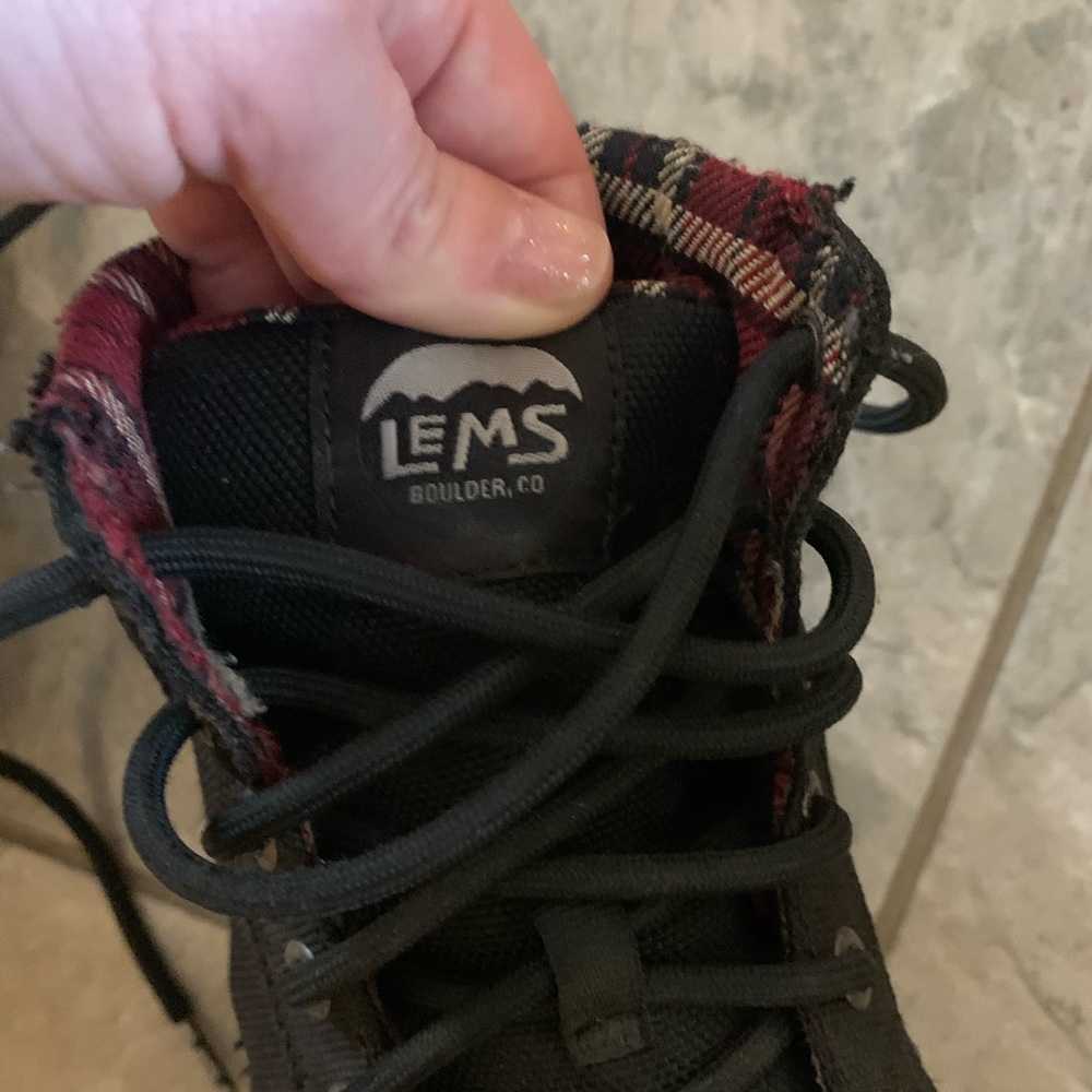Lems black canvas lace up boulder boots - Picture 3 of 7